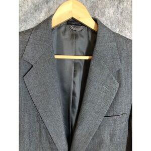 Austin Manor Blazer 39L Gray Wool Blend Suit Coat Jacket Business Career